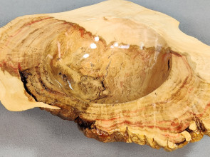 Handmade Wooden Bowl / Maple Burl Wood